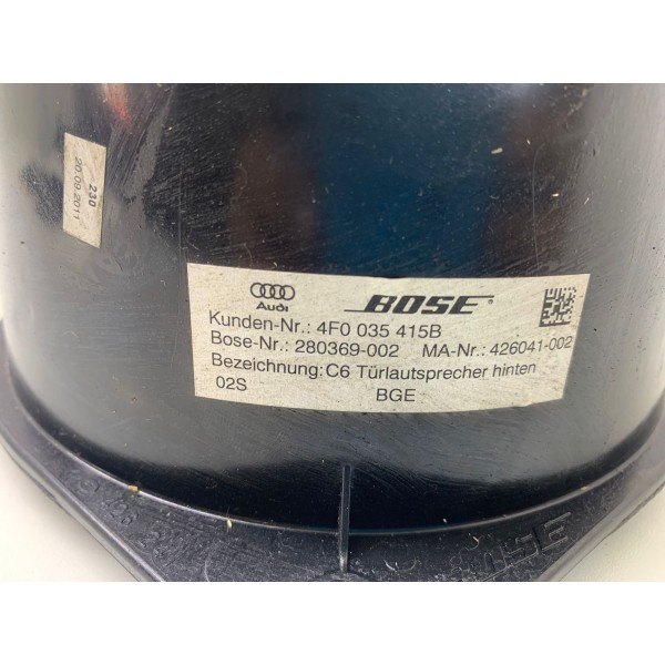 Alto Falante Tras. Direito Audi Q7 Bose 2012 4f0035415b 2815 Preto