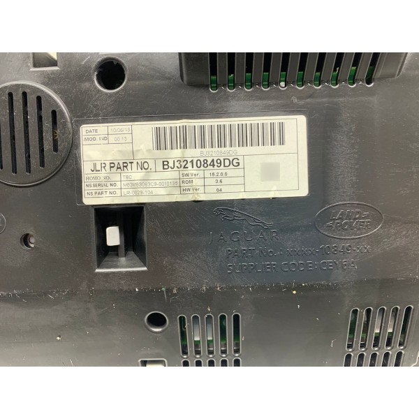 Painel De Instrumentos Evoque 2013 Bj3210849dg 2746 Preto