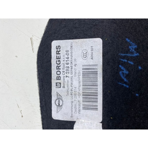 Forro Ferramentas Porta Malas Mini Cooper S 2015 A 2017