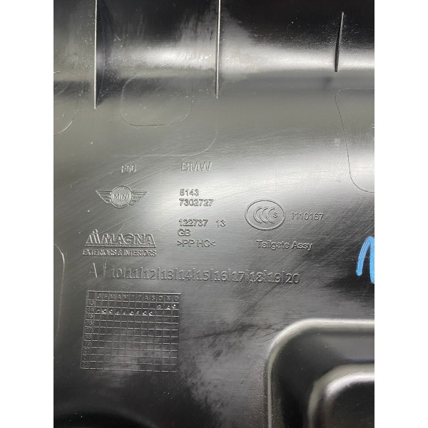 Tampa Porta Malas Mini Cooper S 2015 A 2017 Preto