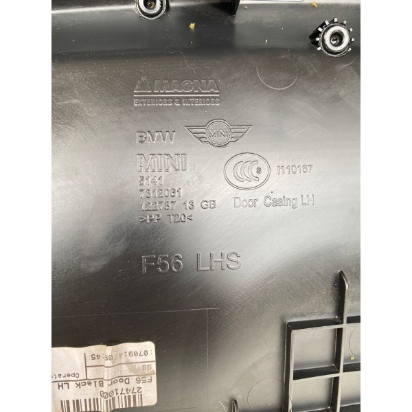 Forro De Porta Dianteira Esquerda Mini Cooper S 2015 A 2017