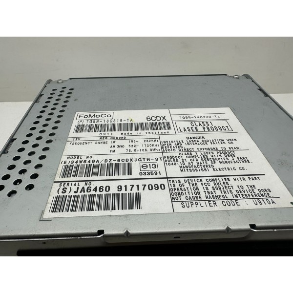 Módulo Rádio Freelander 2010 7g9n18c815 2144 Prateado