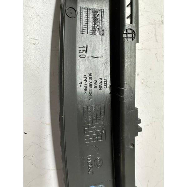 Acabamento Dianteiro Lado Direito Audi Q3 2014 8u0868204 Preto