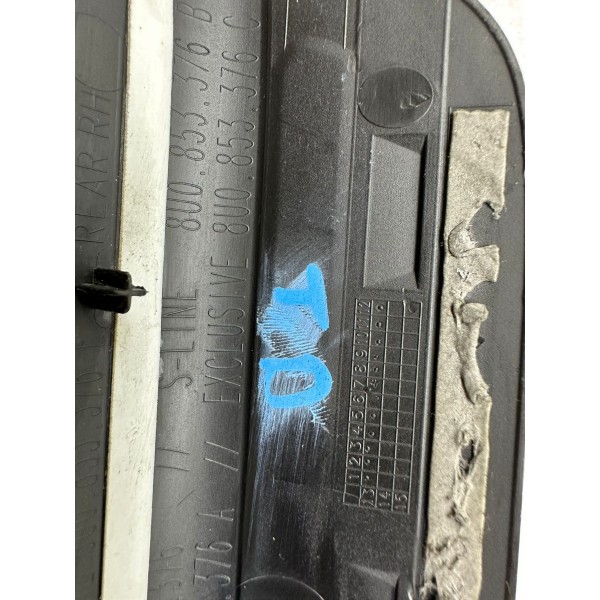 Soleira Porta Traseira Direita Audi Q3 2014 5022 Preto