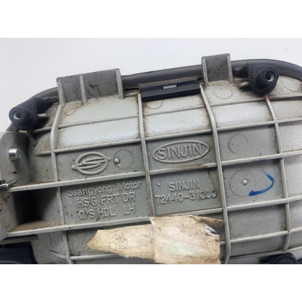 Macaneta Porta Dianteira Esquerda Ssangyong Actyon 2010 1146 - Prateado