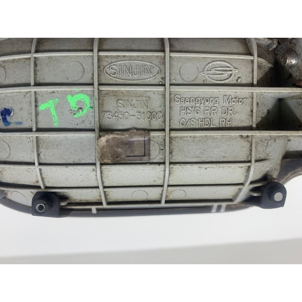 Macaneta Porta Traseira Direita Ssangyong Actyon 2010 1145 Prateado