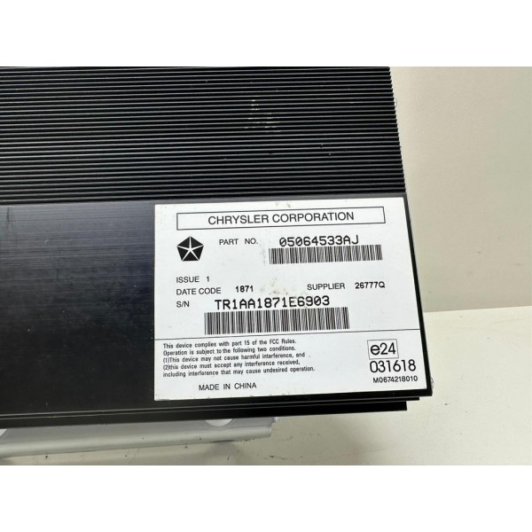 Módulo Som Jeep Grand Cherokee 3.6 2012 05064533aj 1431