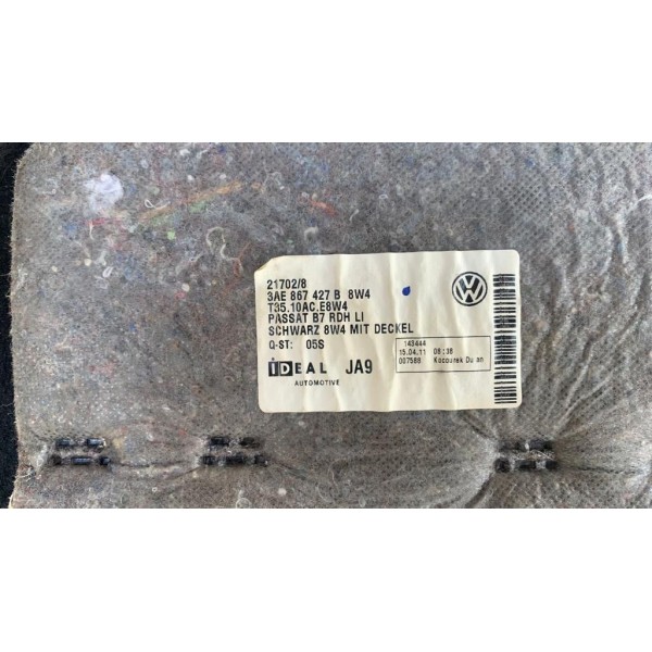 Forro Esquerdo Porta Malas Vw Passat 2.0 Tsi 2012