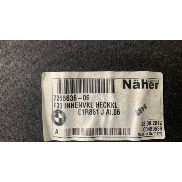 Forro Tampa Traseira Bmw 320i 2013 Preto