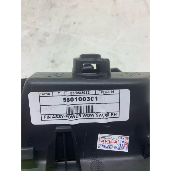 Comando Vidro Elétrico Tras/dire Nissan Kicks Exclusive 2022