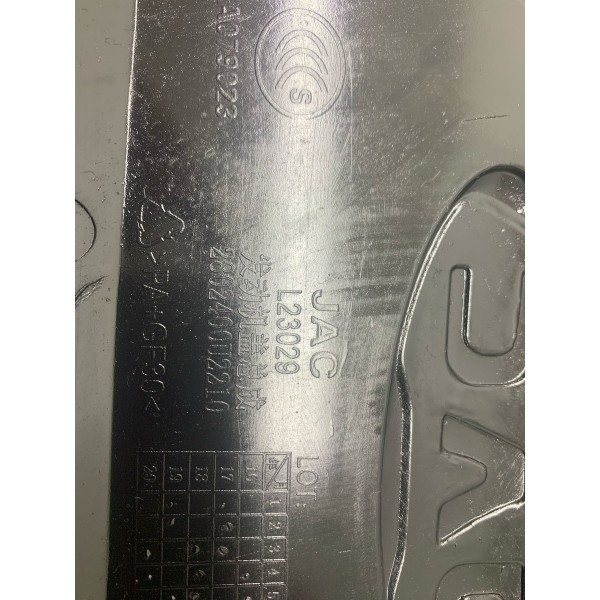 Capa Tampa Motor Jac T50 2022 1.6