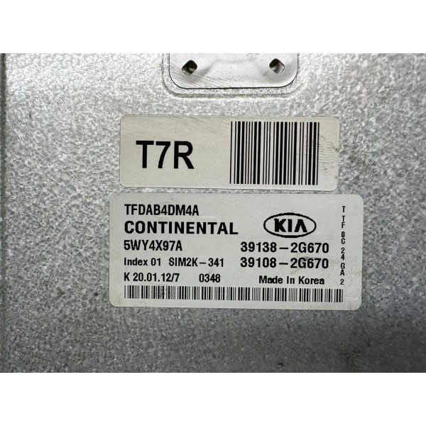 Modulo Injeção Kia Optima 2013 391382g670 4613