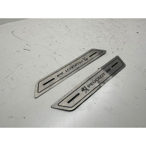 Par Acabamento Soleira Dianteira Peugeot 208 2014 4525