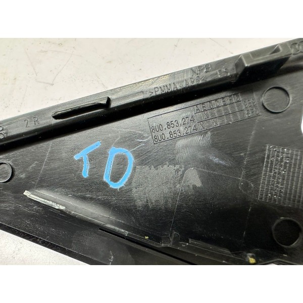 Acabamento Externo Porta Traseiro Direito Audi Q3 2014 5051 Preto