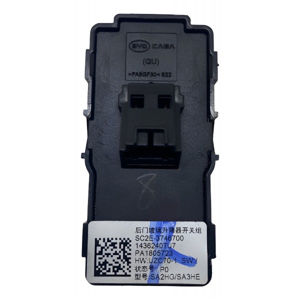 Botão Vidro Elétrico Traseiro Direito - Byd Song Plus 2024