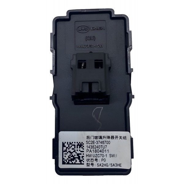 Botão Vidro Elétrico Traseiro Esquerdo - Byd Song Plus