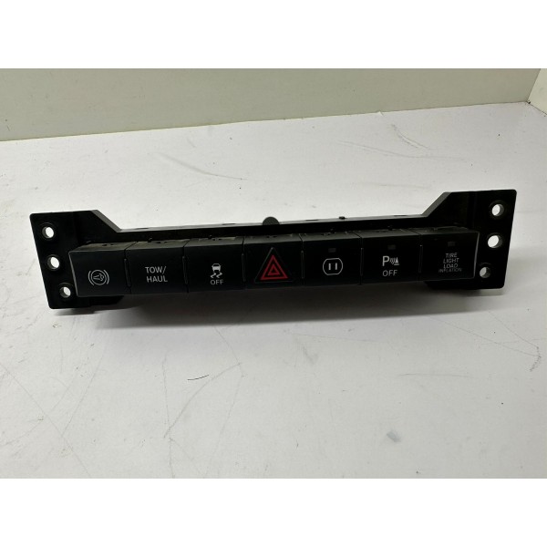 Conjunto Botões Alerta Painel Dodge Ram 2012 1770 Preto