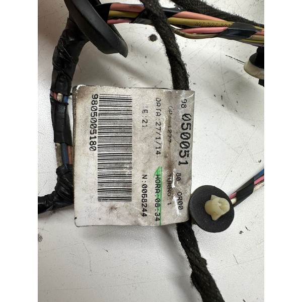 Chicote Porta Tras Esquerda Peugeot 208 2014 9805005180 4555