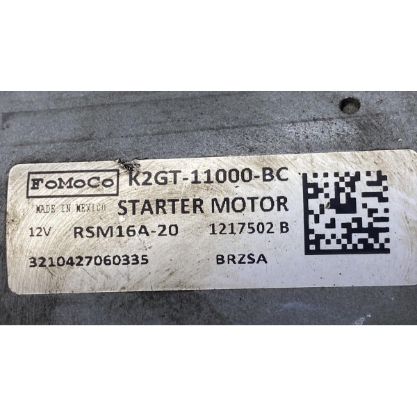 Motor De Arranque - Ford Bronco Sport 2023/2024