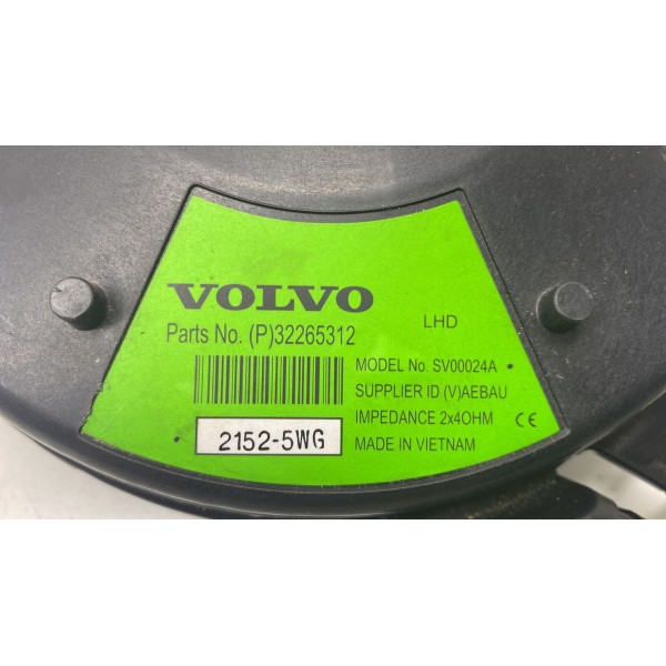 Alto Falante Subwoofer - Volvo Xc40 Recharge 2022 (sv00024a) Original