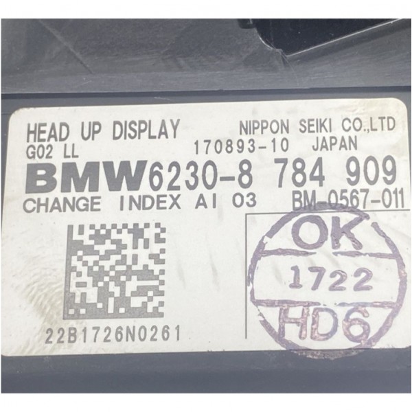 Display Projetor - Bmw X4 30i M Sport 2.0 2022