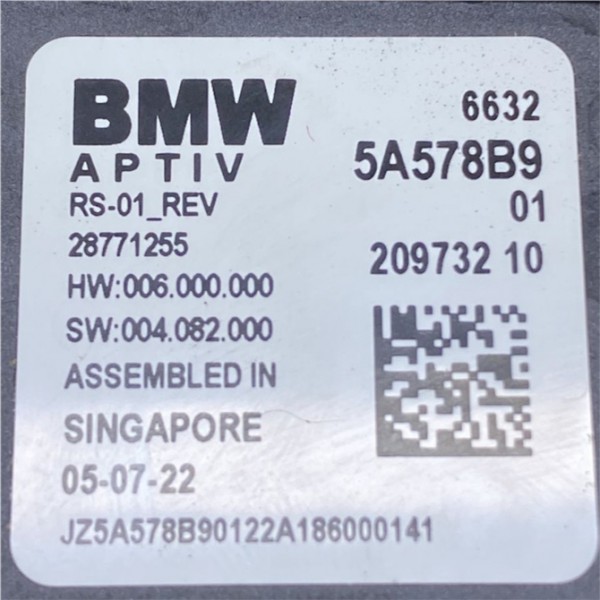 Módulo Ponto Cego ( Direito ) - Bmw X4 30i M Sport 2.0 2022