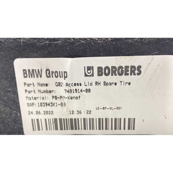 Acabamento Porta-malas ( Esq ) - Bmw X4 30i M Sport 22