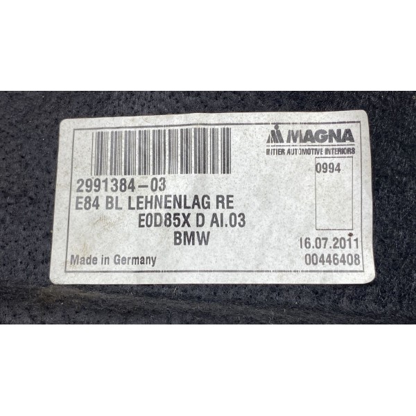 Acabamento Porta-malas ( Dir ) - Bmw X1 Sdrive 18i 2012 N46