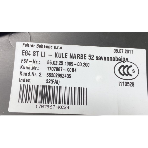 Acabamento Encosto Banco ( Tras Esquerdo ) -  Bmw X1 2012 Bege