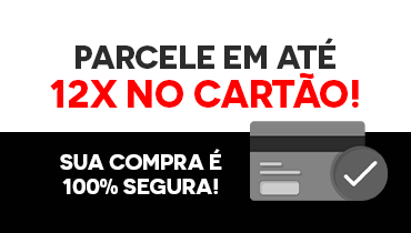 Parcele suas compras em 12x no cartão - sua compra é 100% segura